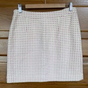 Banana Republic sz 6 pink and white mini skirt